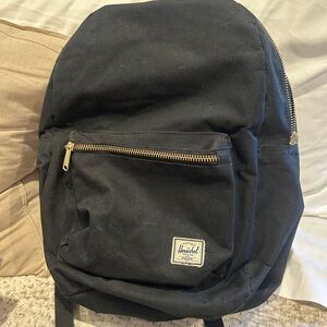 Herschel Supply Company Black Backpack with Gold Accents